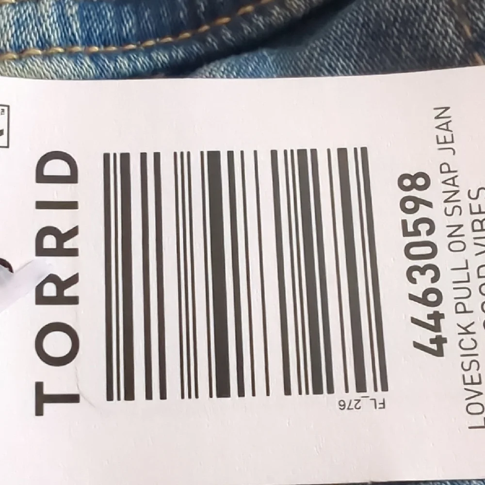 Torrid Blue Flare Jeans with Side Snaps - Picture 6 of 6